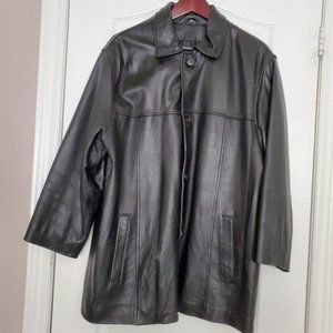 MANTLES Black Leather Jacket